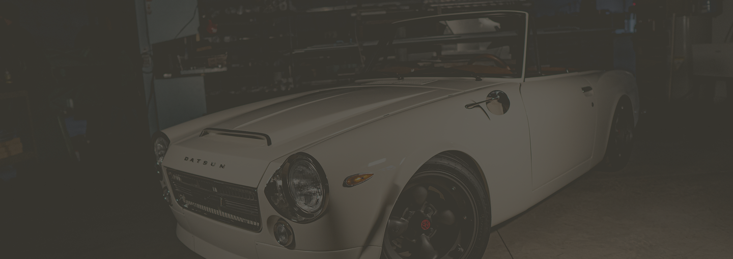 Angled view of a Datsun 2000 Roadster